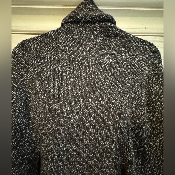 THEORY Womens Gray Chunky Knit Long Shawl Cardigan Sweater Wool/Cashmere Blend M - Picture 12 of 14